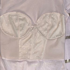 Fashion Nova Tops - Sheer Cream Top Fashion Nova Tops - Sheer Cream Top